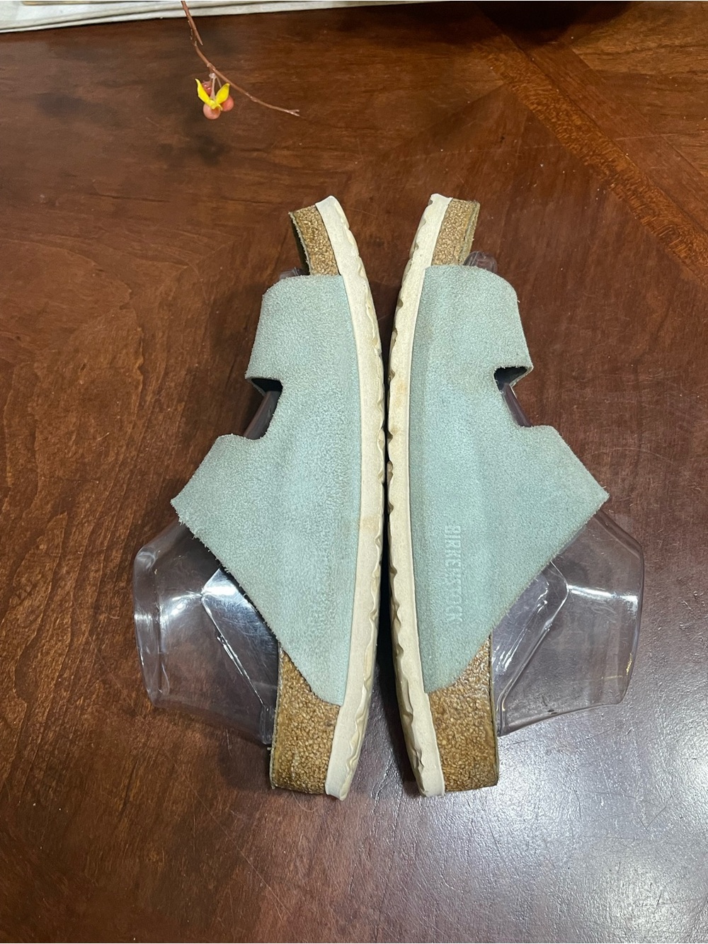 Birkenstock Arizona soft footbed light blue sandals 40 - Picture 4 of 9